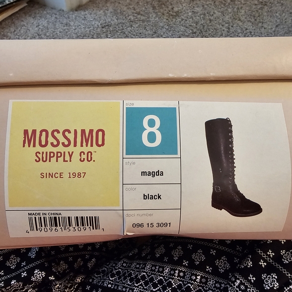 Mossimo Supply Co. Black Combat Boots - Picture 4 of 5